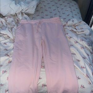 Elegant Pink Wide Leg Women's Pants